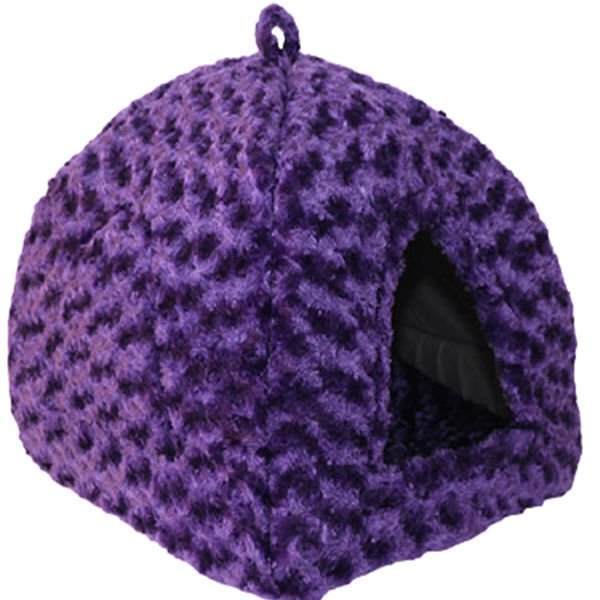 Petpretty Vp-5577 Piramit Peluş Kumaş Yuva Mor 43x43x40 Cm