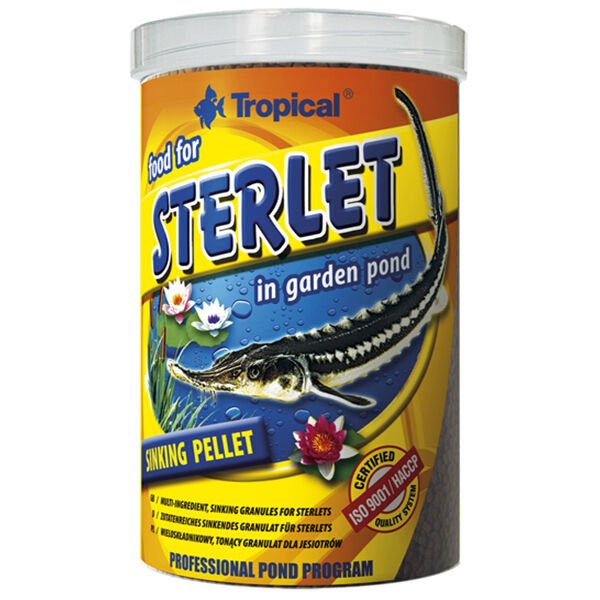 Tropical Food For Sterlet Havuz Balıkları için Granül Yem 1000 Ml