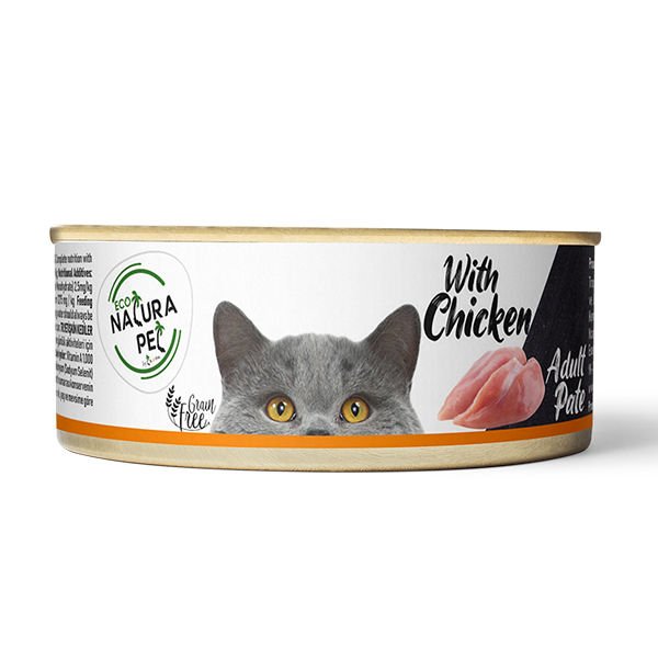 Eco Natura Adult Tavuklu Yetişkin Konserve Kedi Maması 80 Gr