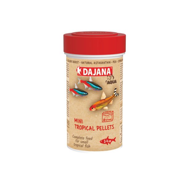 Dajana Mini Tropical Pellets Akvaryum Balık Yemi 100 Ml 55 Gr