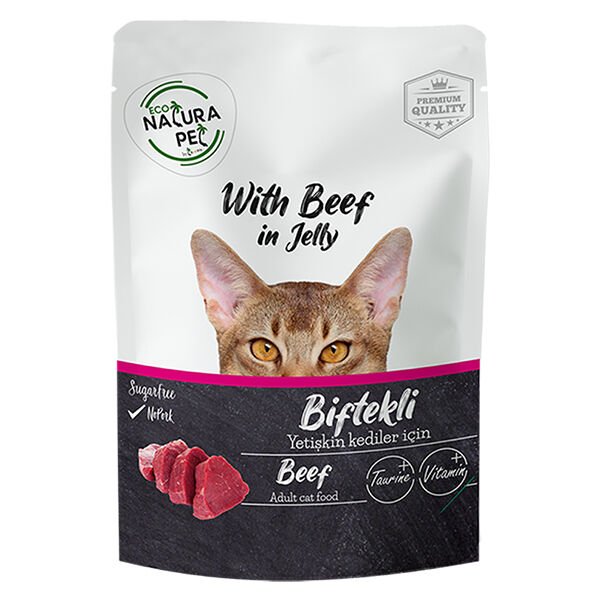 Eco Natura Adult Sığır Etli Yetişkin Kedi Konservesi 85 Gr