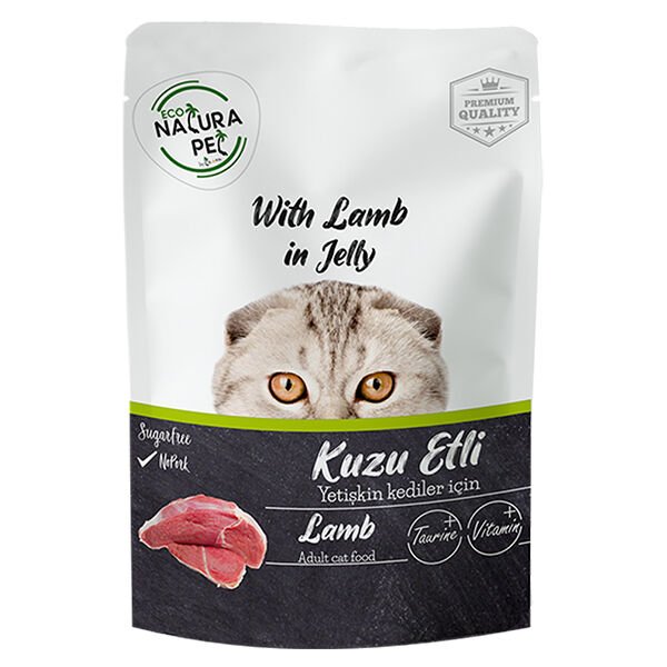 Eco Natura Adult Kuzu Etli Yetişkin Konserve Kedi Maması 85 Gr