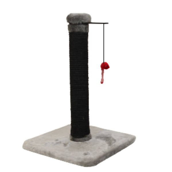 Kralle Tırmalama ve İpli Oyuncak Gri 35x35x54h Cm