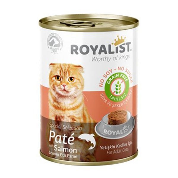 Royalist Tahılsız Somonlu Ezme Yetişkin Konserve Kedi Maması 400 Gr