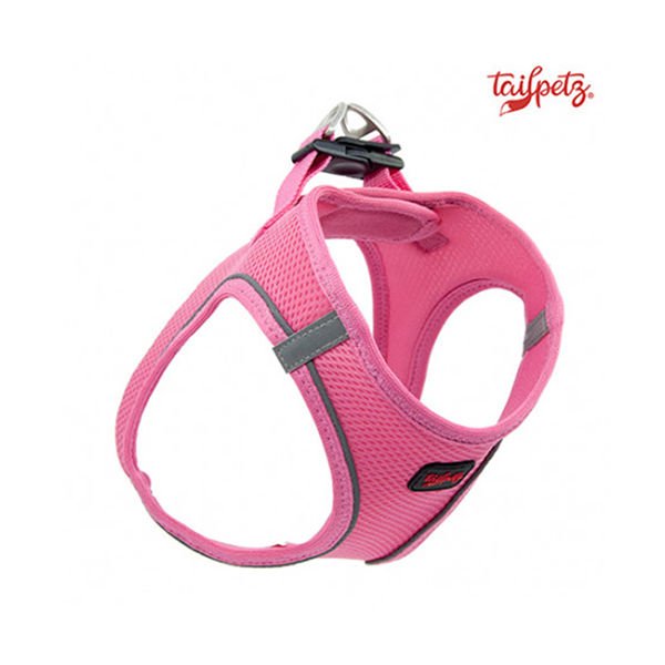 Tailpetz Air Mesh Köpek Göğüs Tasması (2XS) Pembe