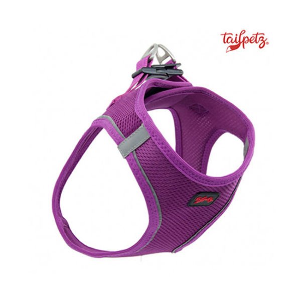 Tailpetz Air Mesh Köpek Göğüs Tasması (3XS) Mor