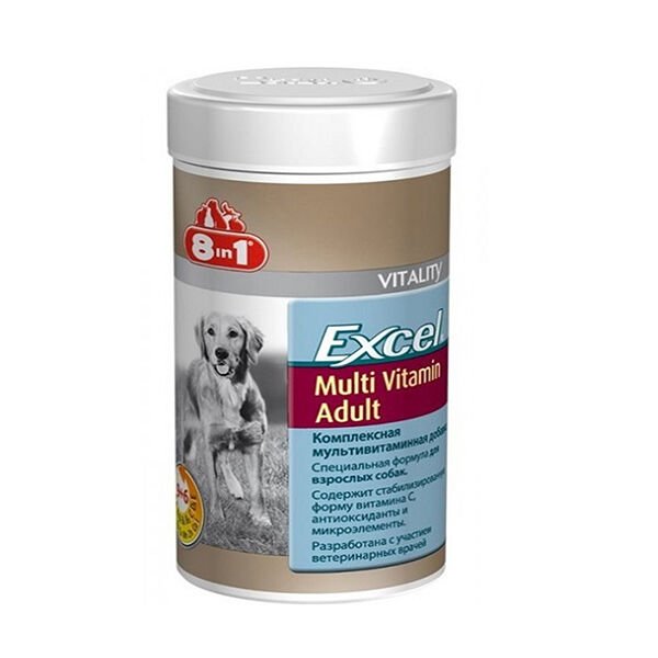 8 in 1 Excel Yetişkin Köpek Multivitamin Tablet 70 Adet