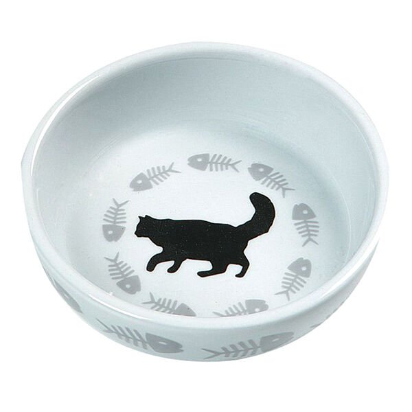 Karlie Kılçık Desenli Seramik Kedi Mama ve Su Kabı 220 Ml