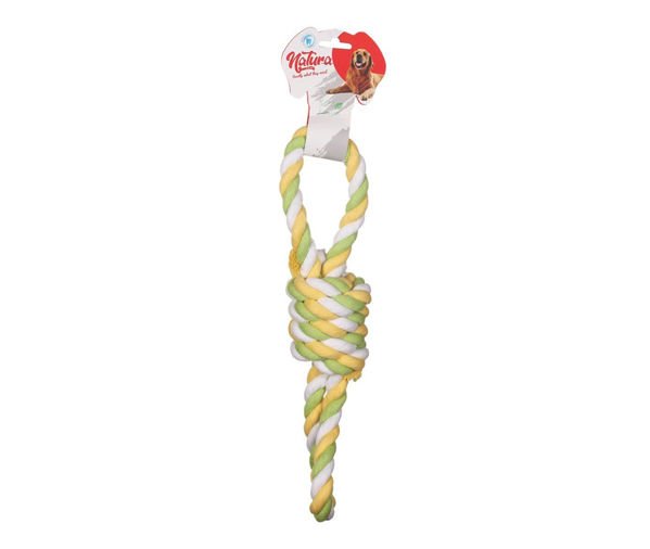Natura Pth-028 Çift Tutmaçlı Maxi Halat Köpek Oyuncağı 38 Cm