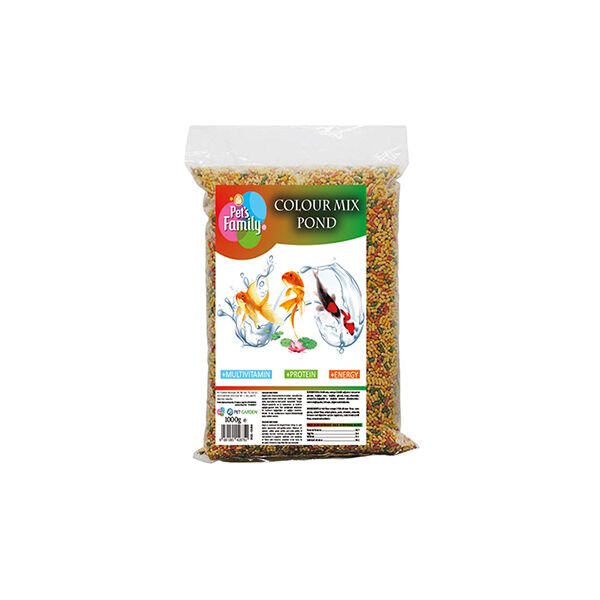 Pets Family Pond Colour Mix Balık Yemi 1 Kg
