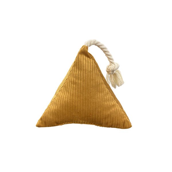 Pet Comfort İpli Prizma Köpek ve Kedi Oyuncağı Sarı 7x15 Cm