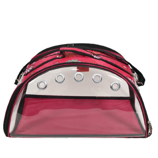 Lavista Ufo Kedi ve Köpek Taşıma Çantası Çiçekli Pembe 48x26x27h cm
