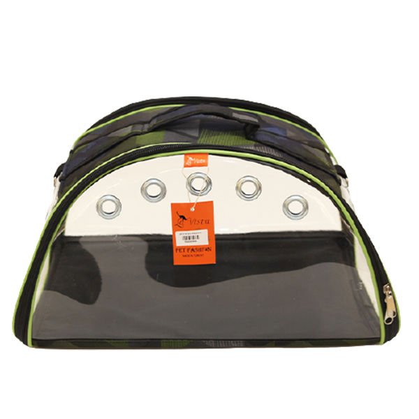 Lavista Ufo Kedi ve Köpek Taşıma Çantası Yeşil Piramit 48x26x27h cm