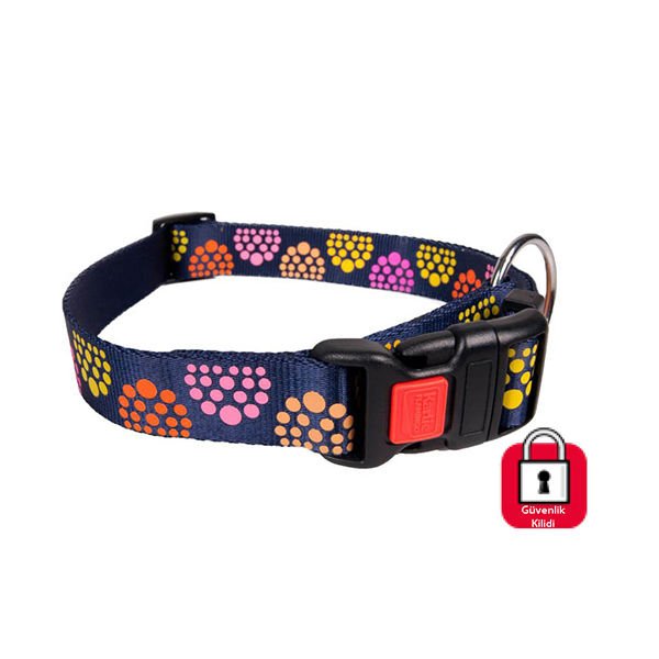 Karlie Kilitli Köpek Boyun Tasması Large Mavi 25 Mm 45-65 Cm