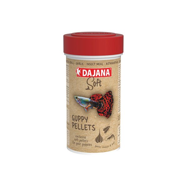 Dajana Guppy Pellets Soft Akvaryum Balık Yemi 100 Ml 50 Gr