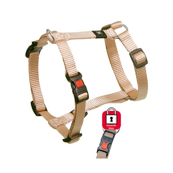 Karlie Kilitli Köpek Göğüs Tasması Small Kahverengi 35-50 Cm