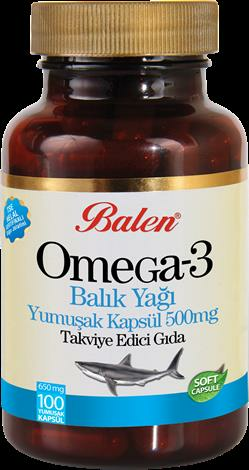 Balen Omega-3 Balık Yağı Yumuşak Kapsül 650 Mg