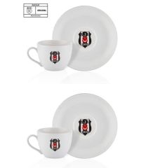 Neva N3426 2 Li Çay Fincan Takımı Beşiktaş Lisanslı Arma Logo