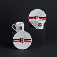 Neva N3423 2 Li Kahve Fincan Takımı Beşiktaş Lisanslı Çizgili