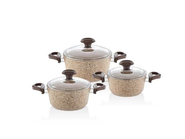 Falez Creamy 6 Parça Midi Tencere Set