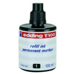 Edding T-100 Permanent Marker Mürekkep 100 ml - Siyah
