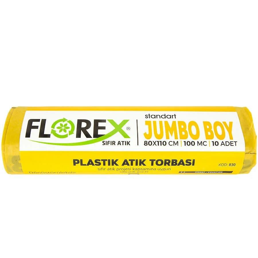 Florex Çöp Poşeti 80x110  Sarı - 800gr