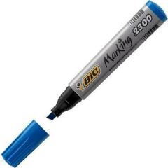 Bic Permanent Marker Kalem - Kesik Uçlu / Mavi