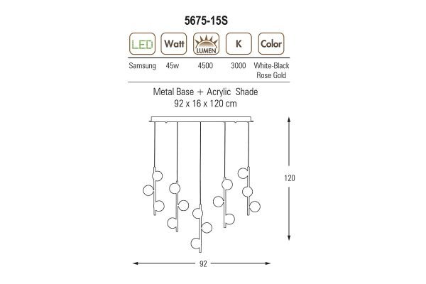 5675-15S Sıralı Sarkıt