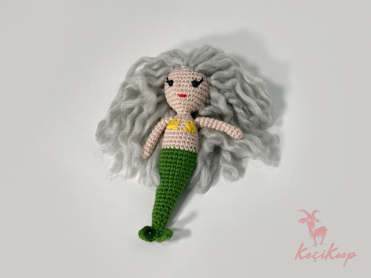 Amigurumi Yeşil Deniz Kızı