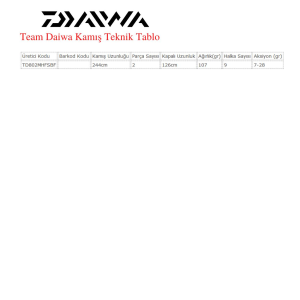 Team Daiwa 244cm 7-28gr Levrek Lüfer Takımı