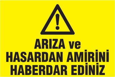 ARIZA VE HASARDAN AMİRİNİ HABERDAR EDİNİZ
