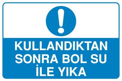 KULLANDIKTAN SONRA BOL SU İLE YIKA