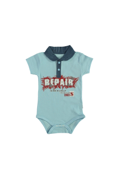 Polo Yaka Erkek Bebek Çıtçıtlı T-Shirt