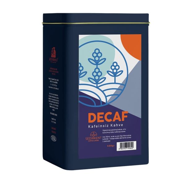 Decaf Filtre Kahve Metal Kutu (500gr)