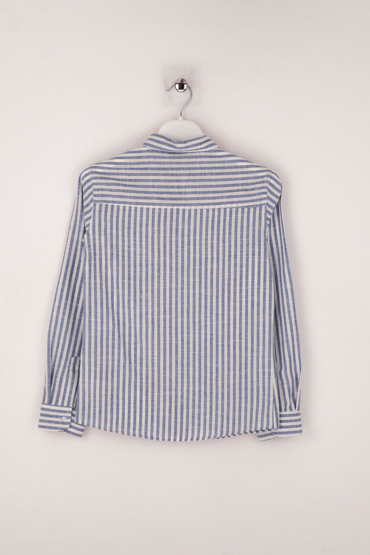 Mutlu Kids Çizgili Erkek Çocuk Gömlek Saks - 6 Yaş