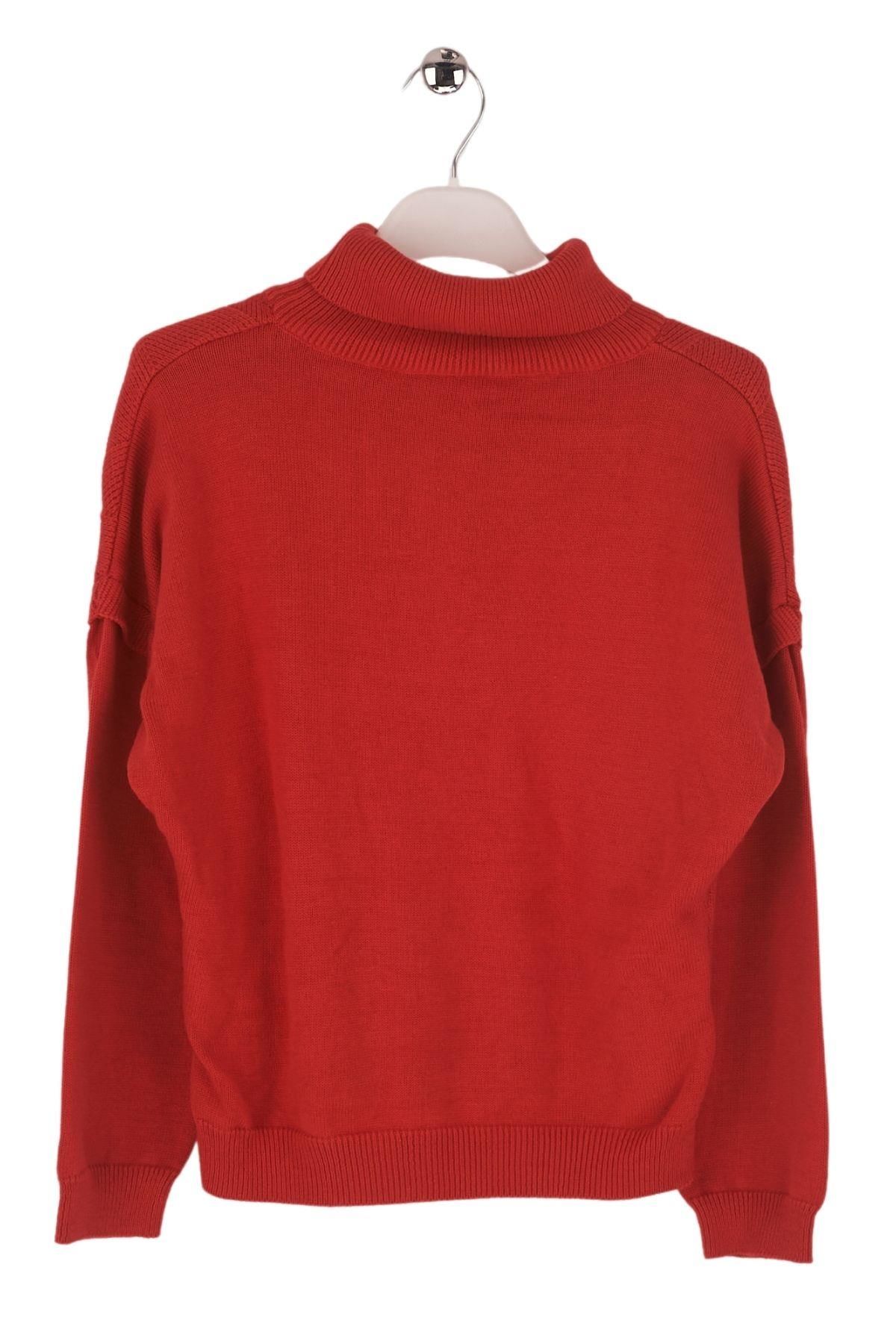 Mutlu Kids Balıkçı Kız Çocuk Kazak Kırmızı - 5-6 Yaş