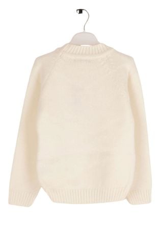 Mutlu Kids Bisiklet Yaka Kız Çocuk Kazak KEMİK - 9-10 Yaş