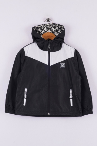 Mutlu Kids Erkek Çocuk Kapüşonlu Yağmurluk Haki - 9 Yaş