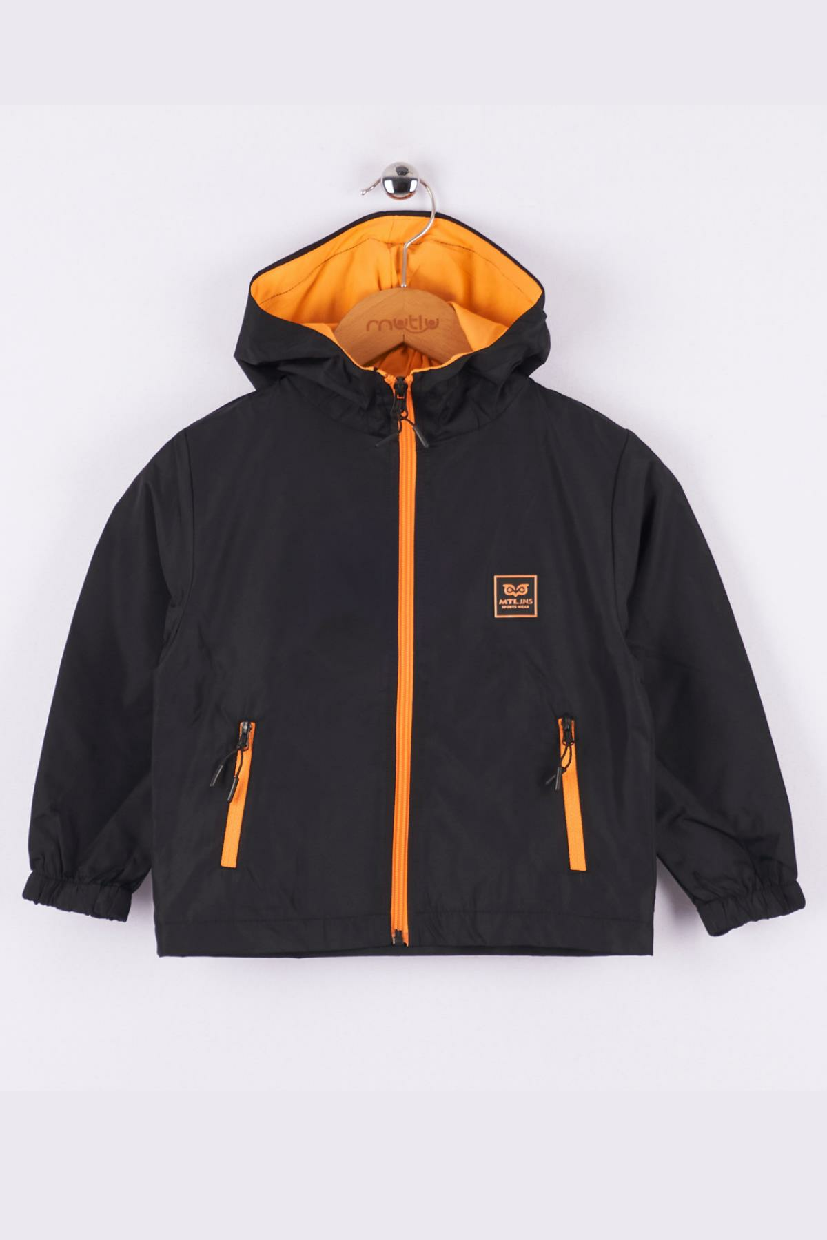 Mutlu Kids Erkek Çocuk Yağmurluk Siyah - 8 Yaş