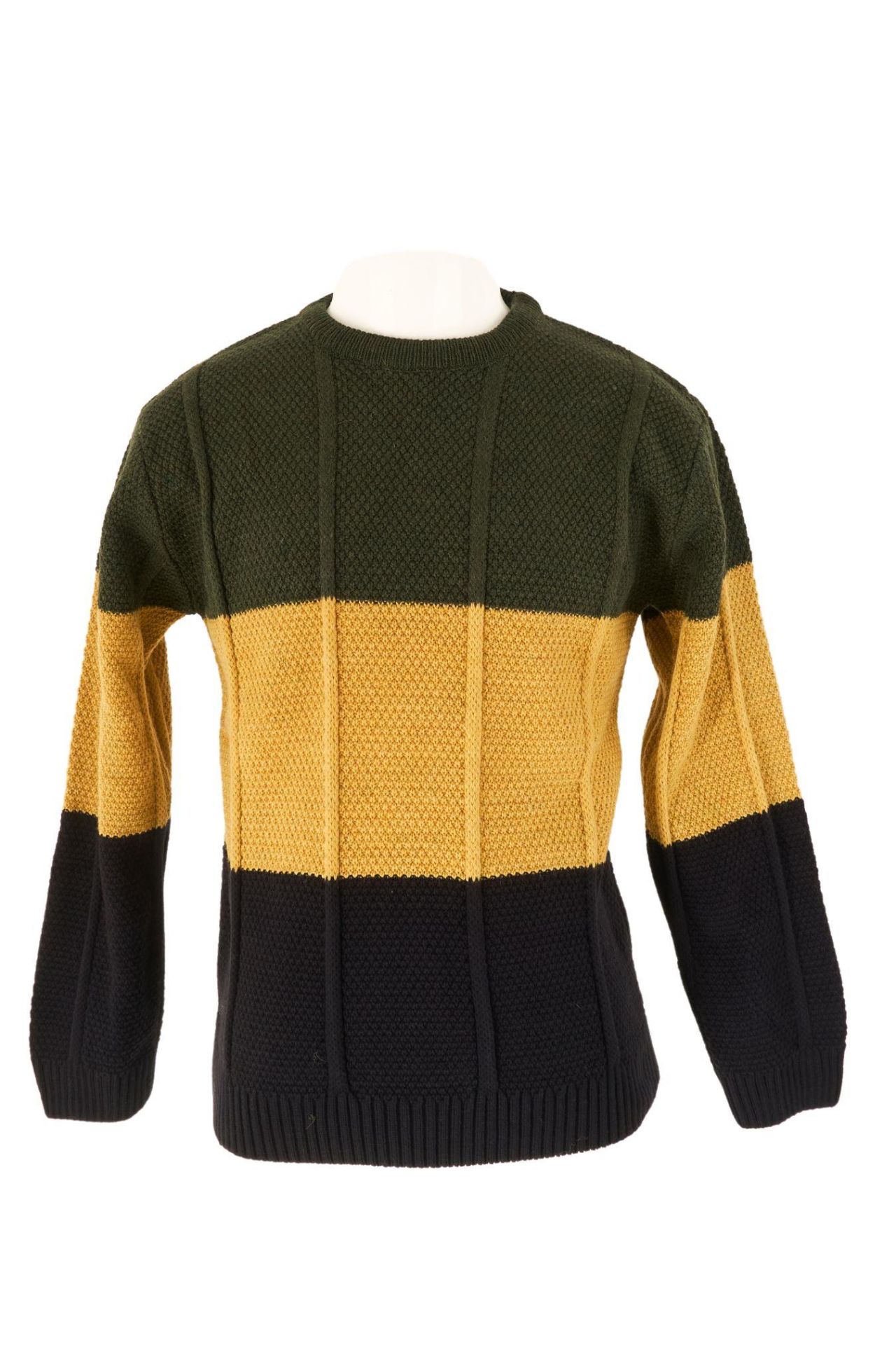 Mutlu Kids Renk Bloklu Erkek Çocuk Kazak Lacivert - 8-9 Yaş