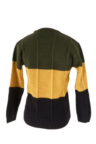 Mutlu Kids Renk Bloklu Erkek Çocuk Kazak Lacivert - 8-9 Yaş