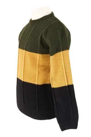 Mutlu Kids Renk Bloklu Erkek Çocuk Kazak Lacivert - 8-9 Yaş