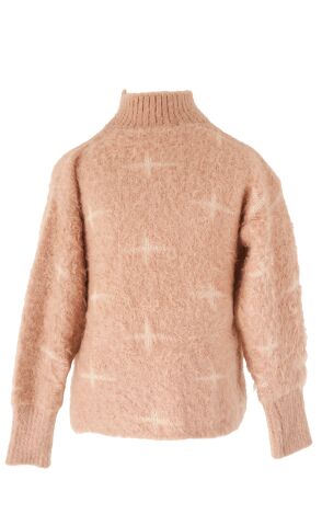 Mutlu Kids Yumuşak Dokulu Kız Çocuk Kazak Pembe - 14-15 Yaş