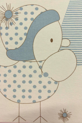 Civciv Desenli Pazen Bebek Battaniyesi KAHVE