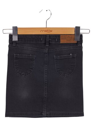 Mutlu Kız Kot Etek ORTA MAVİ - 1 Yaş