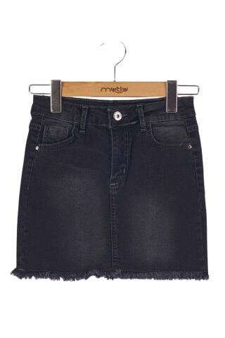 Mutlu Kız Kot Etek Füme - 15 Yaş