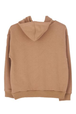 Mutlu Kids Kapüşonlu Erkek Çocuk Sweatshirt Vizon - 9-10 Yaş