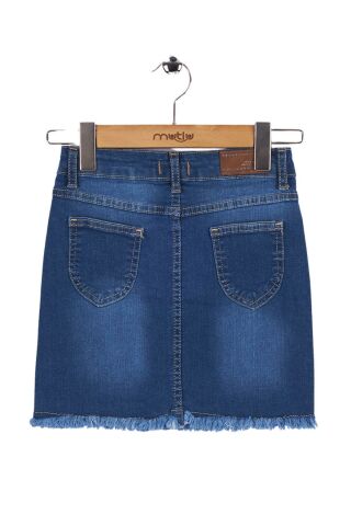 Mutlu Kız Kot Etek Koyu Mavi - 5 Yaş