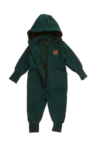 Mutlu Kids İçi Şardonlu Kapüşonlu Bebek ve Çocuk Tulum Pembe - 5 Yaş