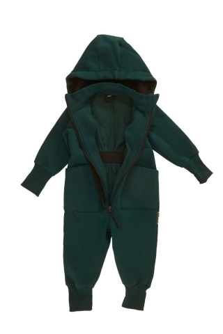 Mutlu Kids İçi Şardonlu Kapüşonlu Bebek ve Çocuk Tulum Pembe - 5 Yaş